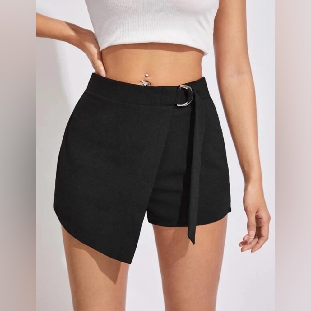 Shein Asymmetrical Knot Side Skort